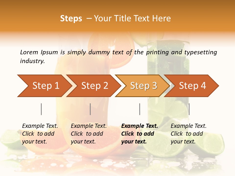 Serving Citric Lemon PowerPoint Template