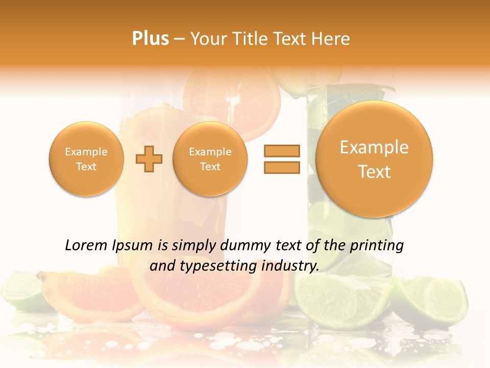 Serving Citric Lemon PowerPoint Template