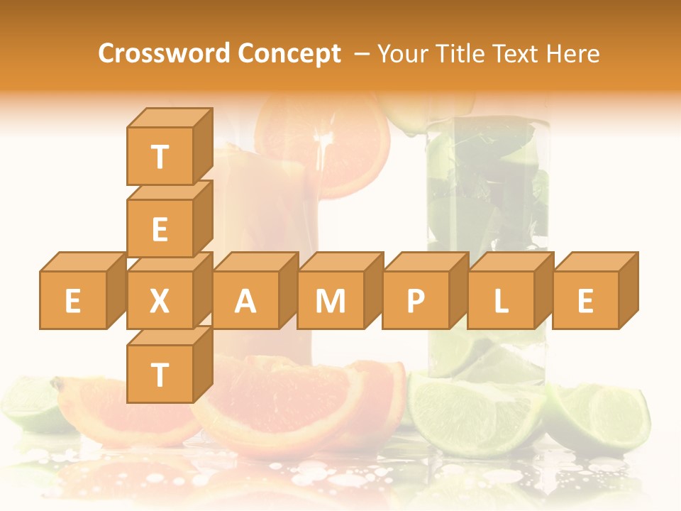 Serving Citric Lemon PowerPoint Template