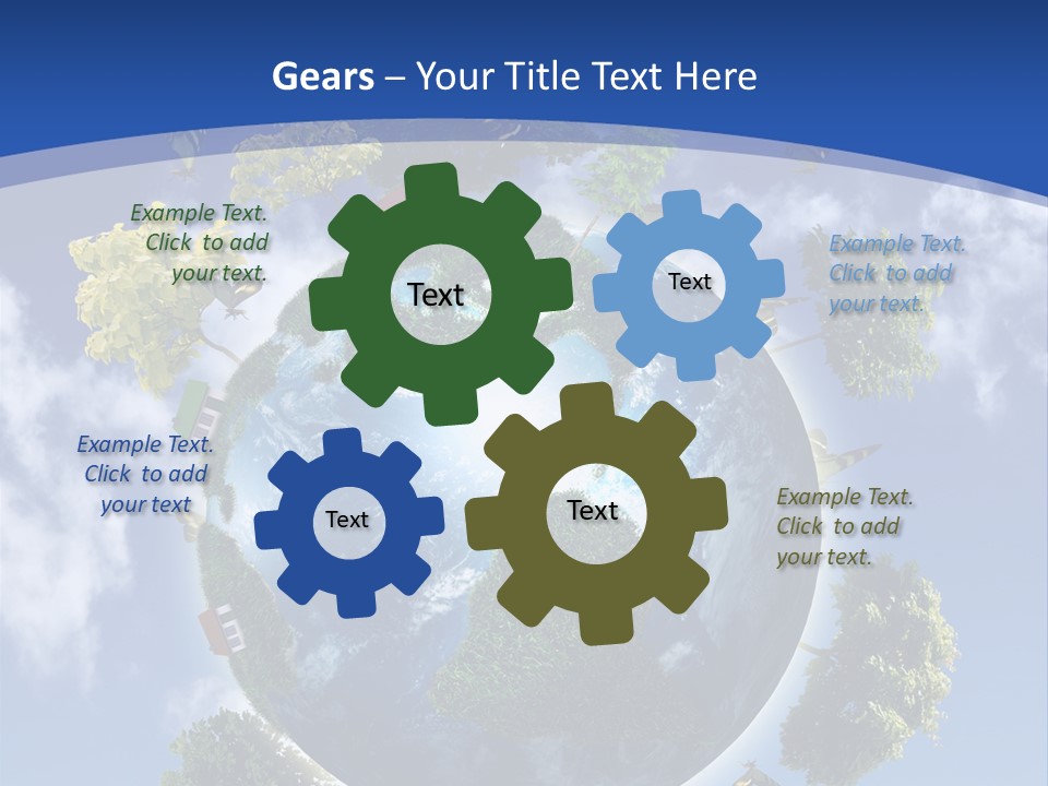 Aromatherapy White Leaves PowerPoint Template