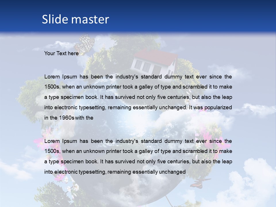 Green Closeup Relax PowerPoint Template