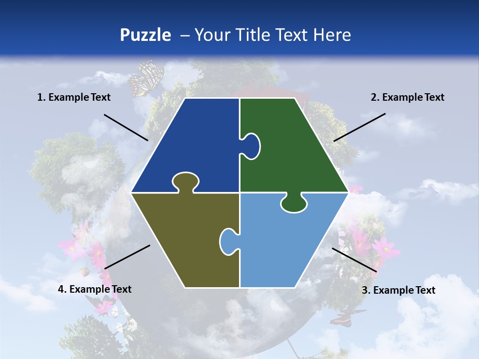 Green Closeup Relax PowerPoint Template