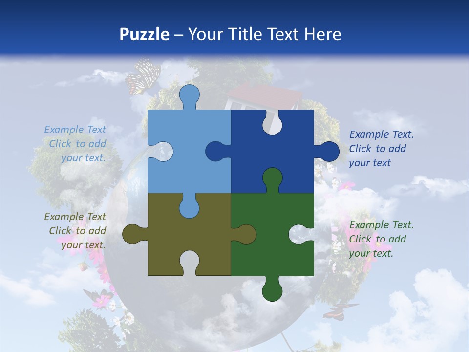 Green Closeup Relax PowerPoint Template