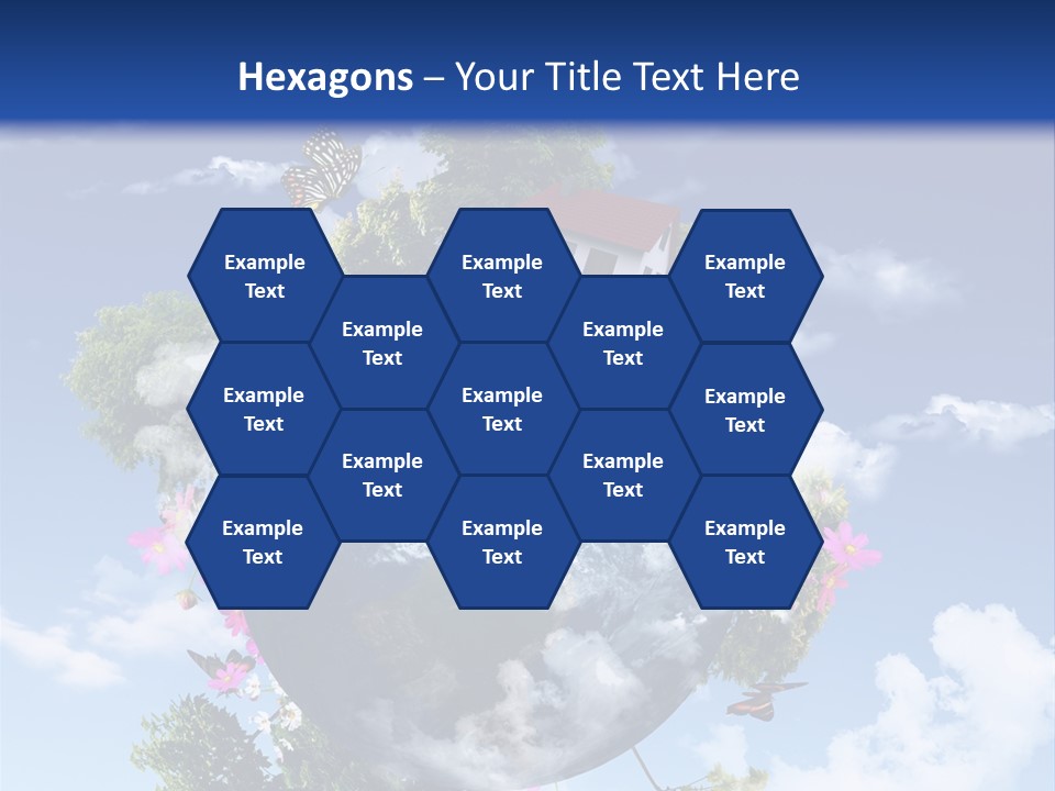 Green Closeup Relax PowerPoint Template