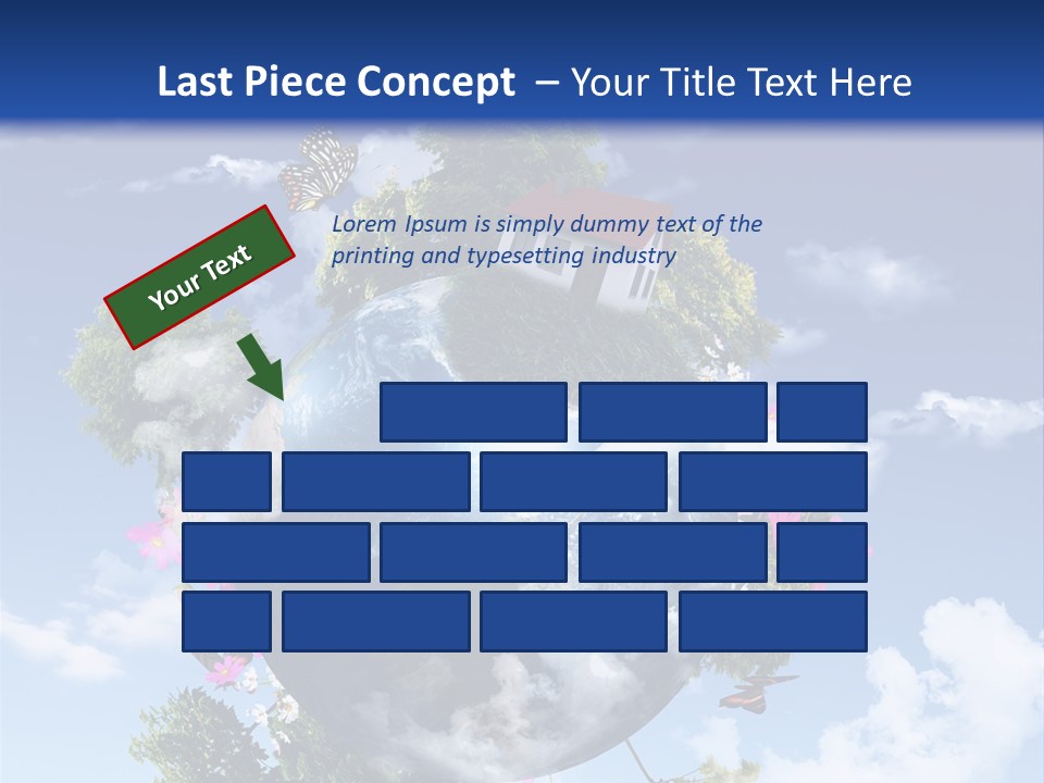 Green Closeup Relax PowerPoint Template