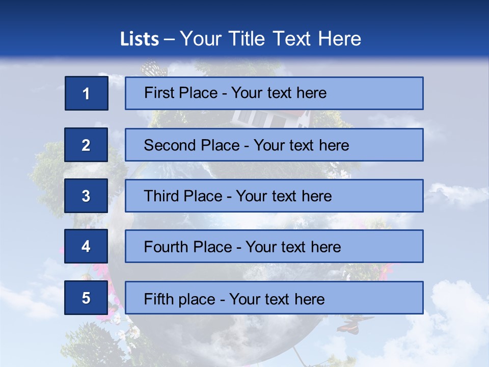 Green Closeup Relax PowerPoint Template