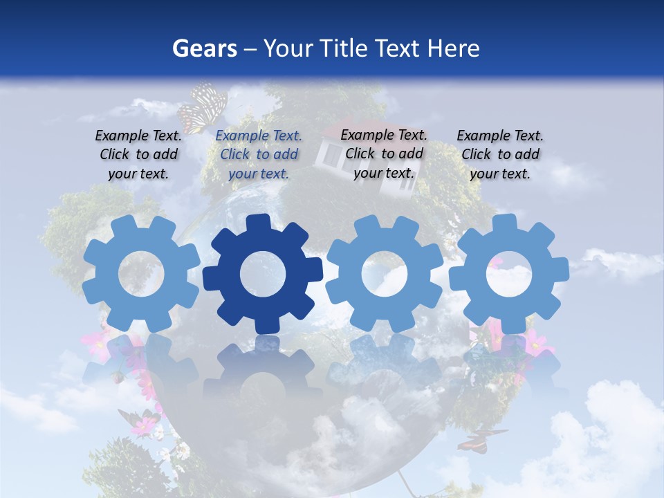 Green Closeup Relax PowerPoint Template