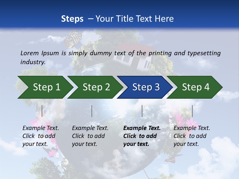 Green Closeup Relax PowerPoint Template