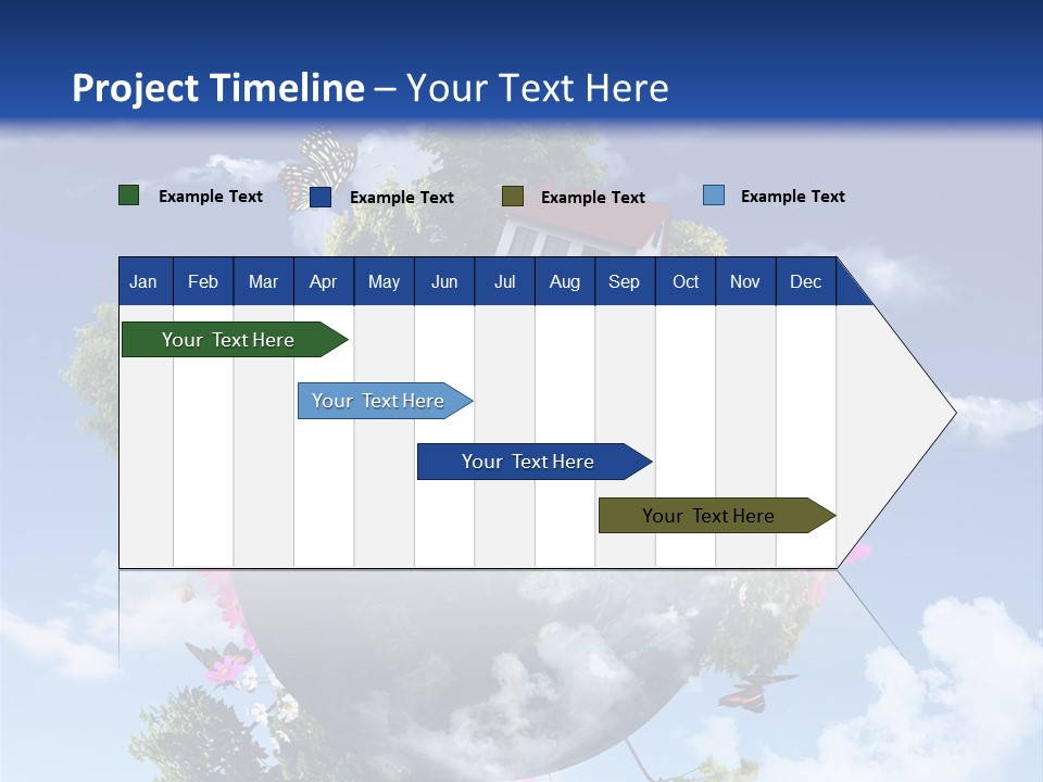 Green Closeup Relax PowerPoint Template