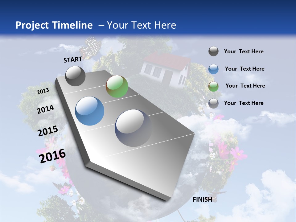 Green Closeup Relax PowerPoint Template