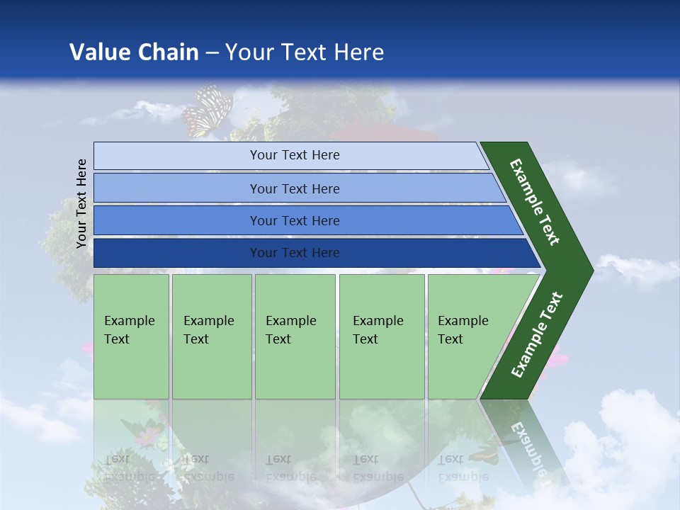 Green Closeup Relax PowerPoint Template