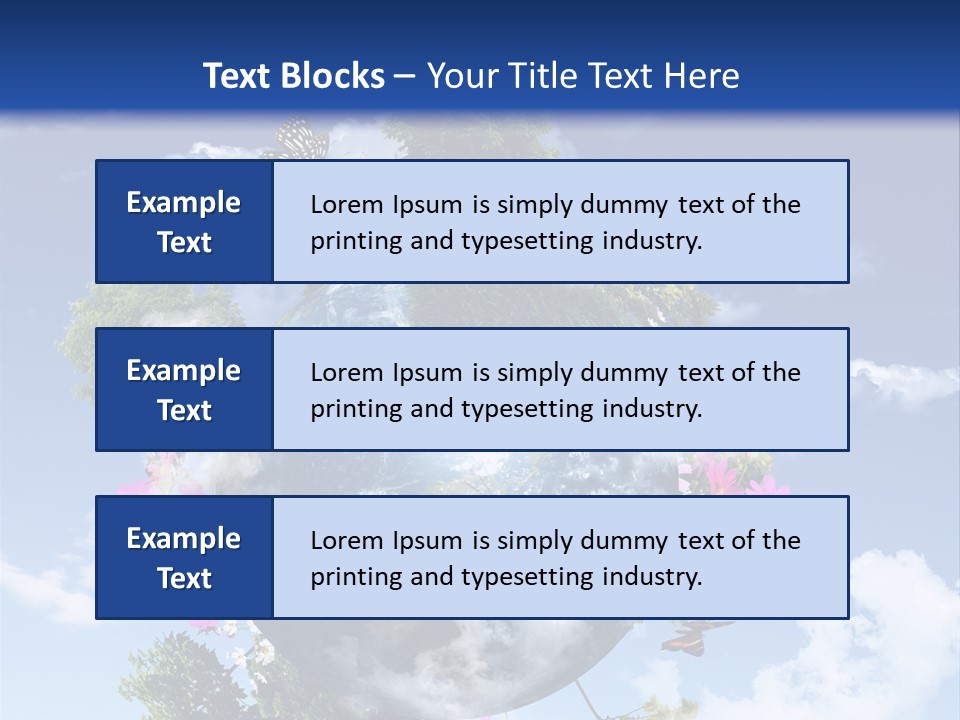 Green Closeup Relax PowerPoint Template