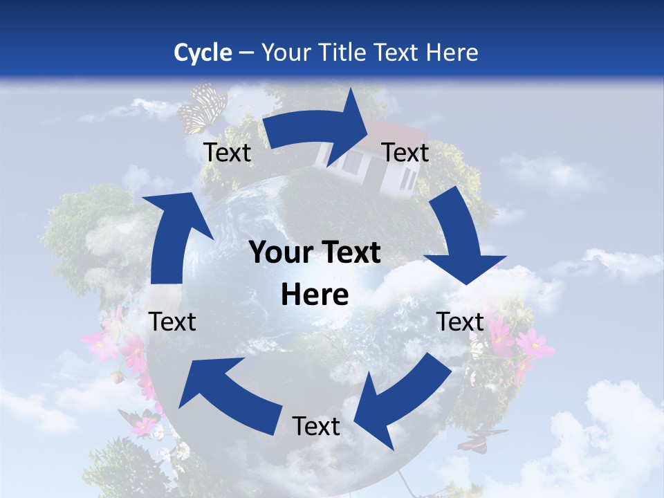 Green Closeup Relax PowerPoint Template