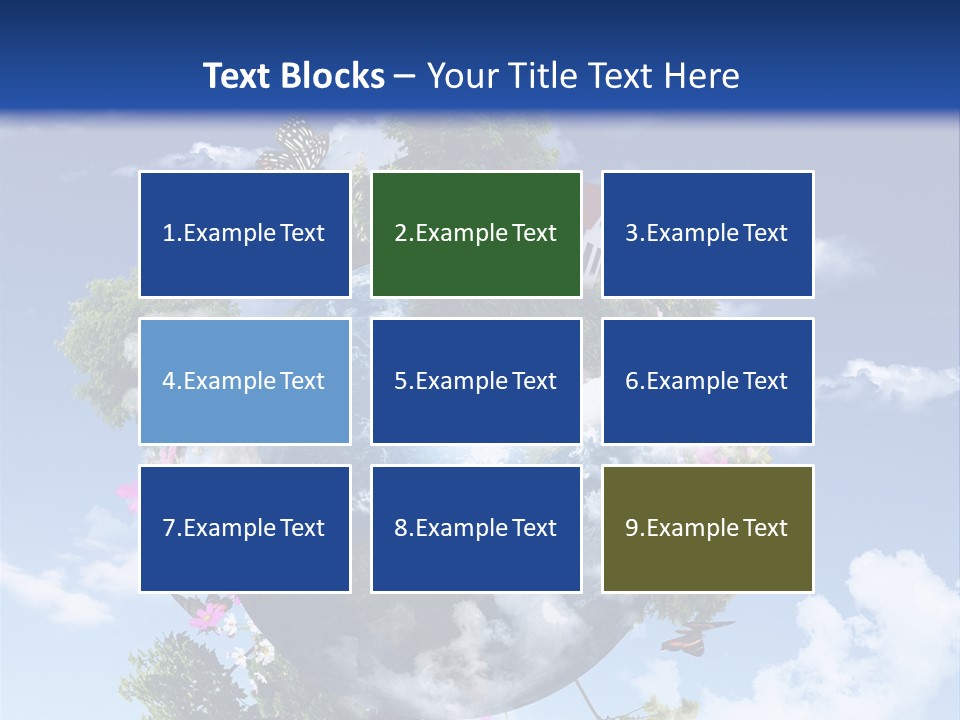Green Closeup Relax PowerPoint Template
