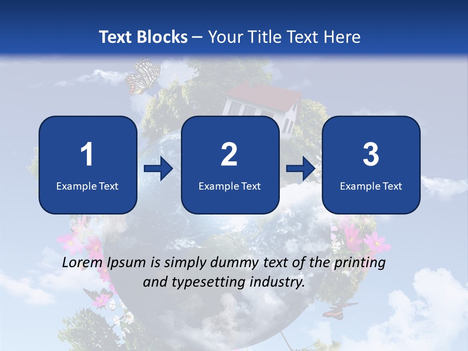 Green Closeup Relax PowerPoint Template