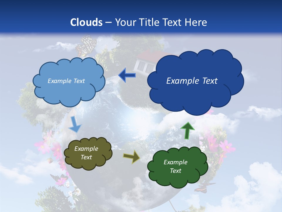 Green Closeup Relax PowerPoint Template