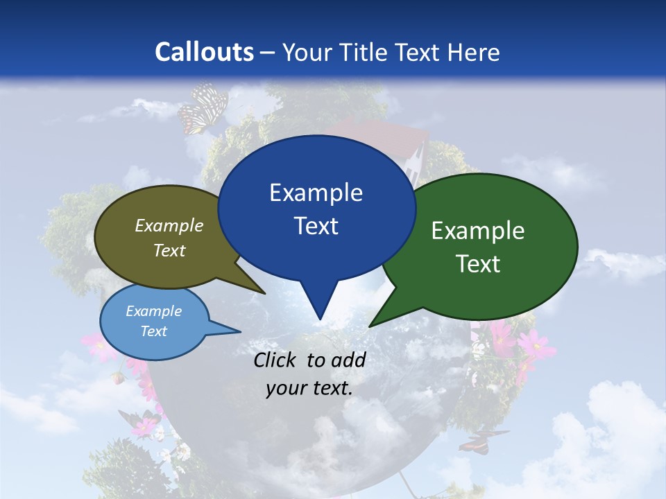 Green Closeup Relax PowerPoint Template