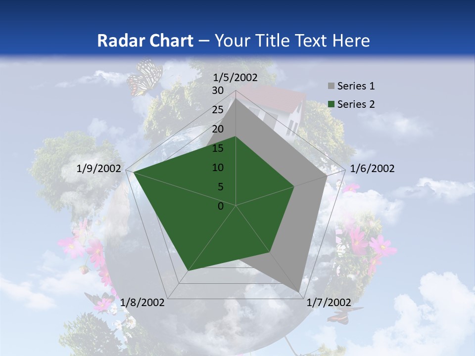 Green Closeup Relax PowerPoint Template