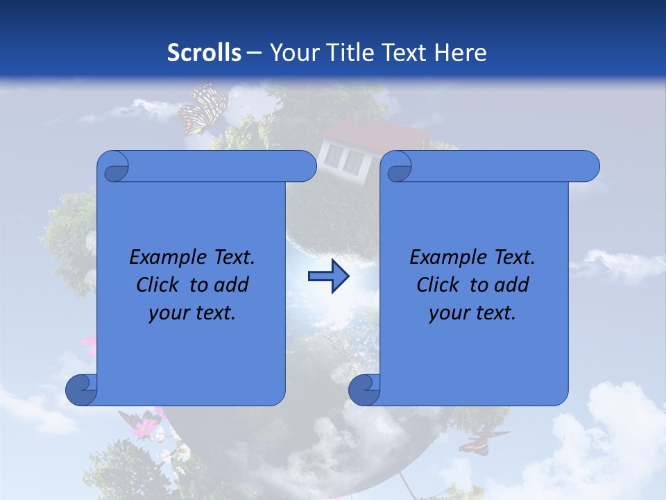 Green Closeup Relax PowerPoint Template