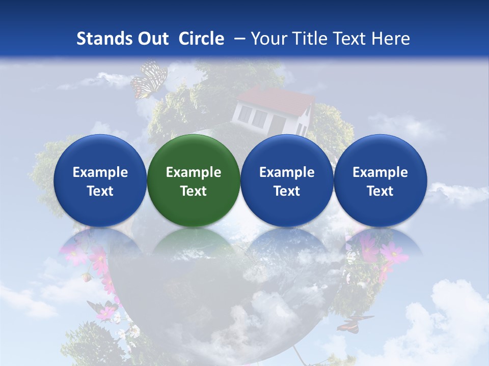 Green Closeup Relax PowerPoint Template