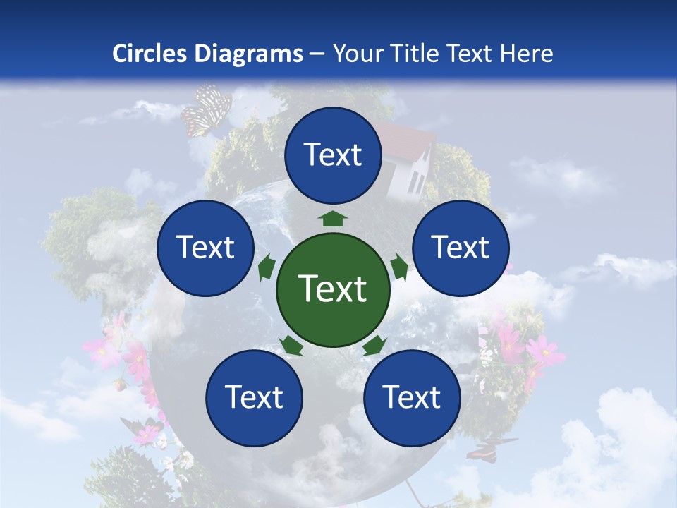 Green Closeup Relax PowerPoint Template