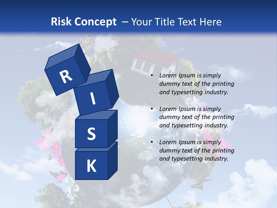 Green Closeup Relax PowerPoint Template