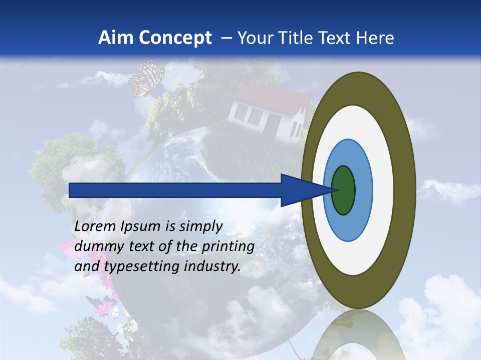 Green Closeup Relax PowerPoint Template