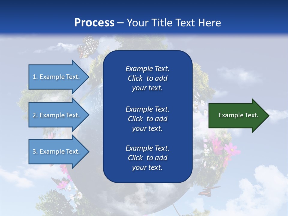 Green Closeup Relax PowerPoint Template