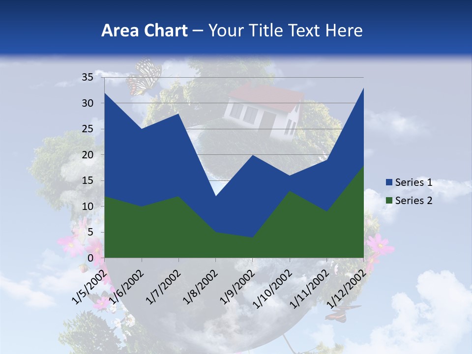 Green Closeup Relax PowerPoint Template