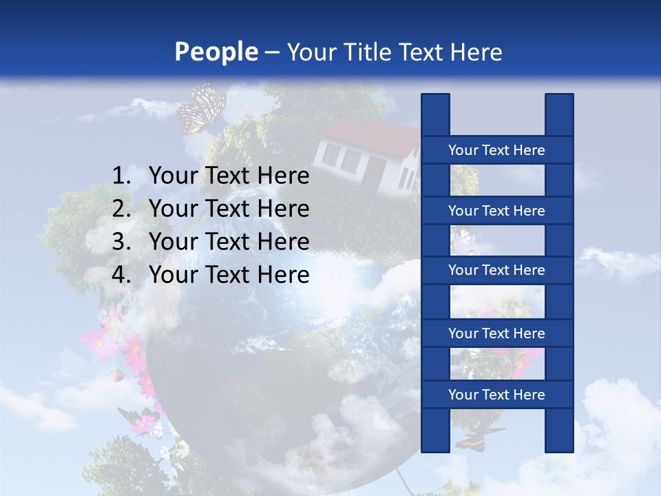 Green Closeup Relax PowerPoint Template