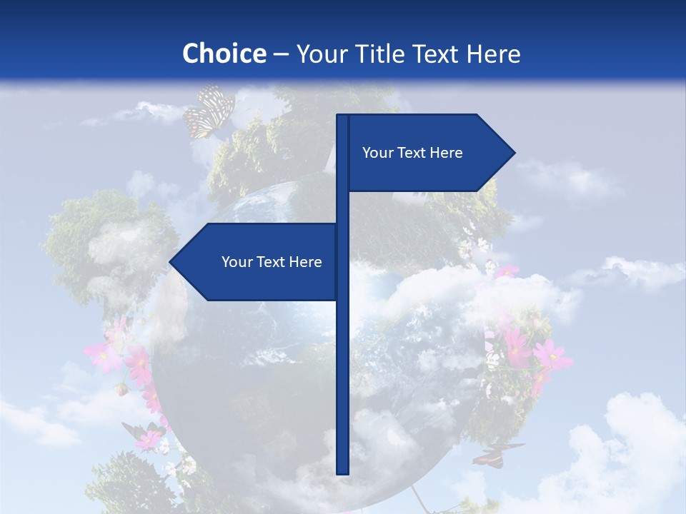 Green Closeup Relax PowerPoint Template