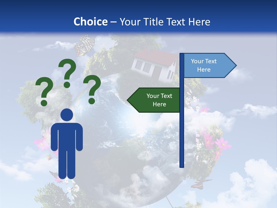 Green Closeup Relax PowerPoint Template