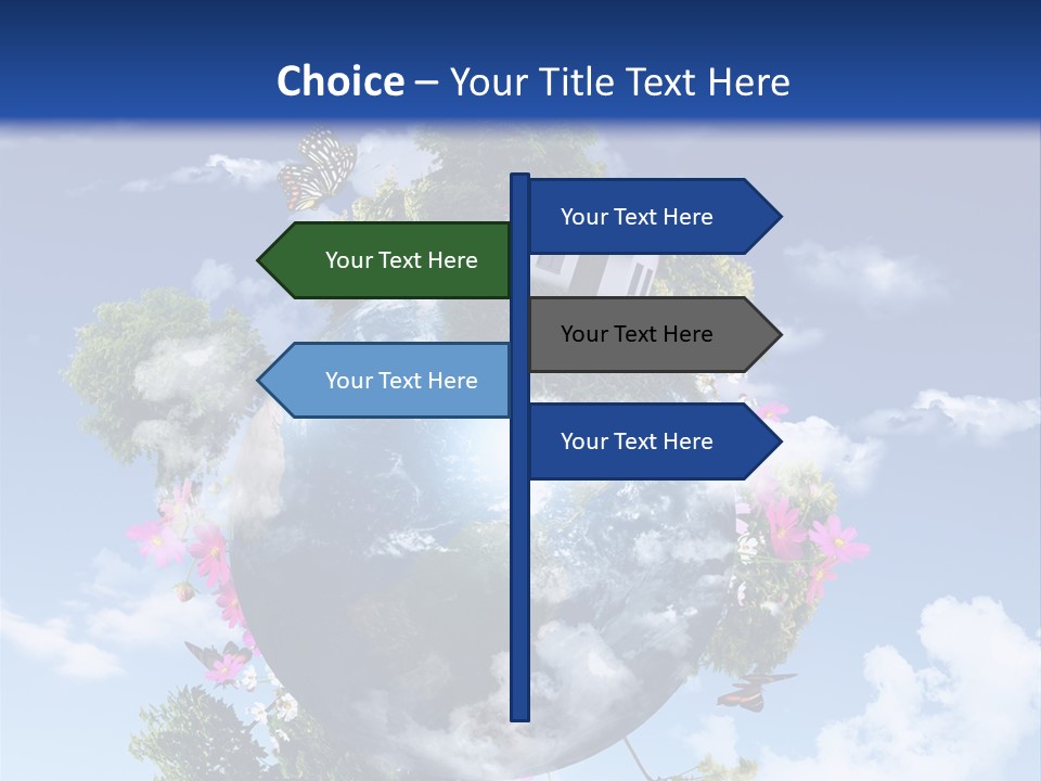 Green Closeup Relax PowerPoint Template