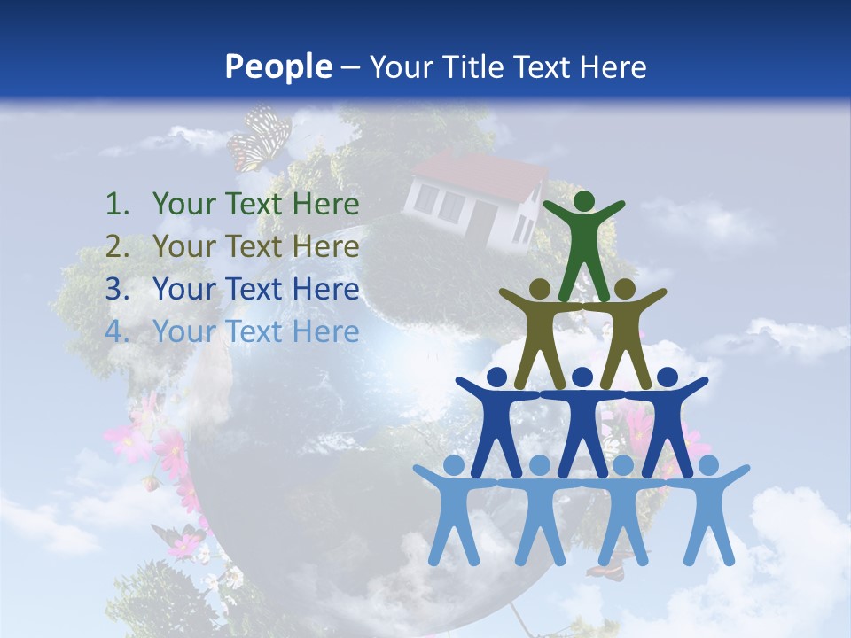 Green Closeup Relax PowerPoint Template