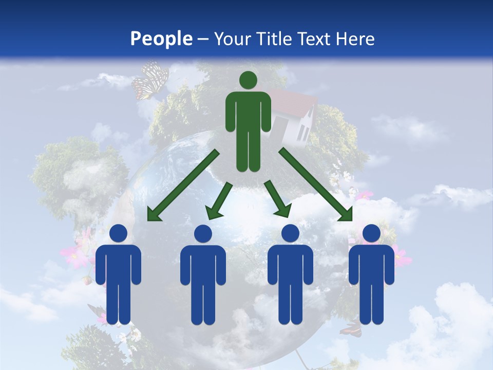 Green Closeup Relax PowerPoint Template