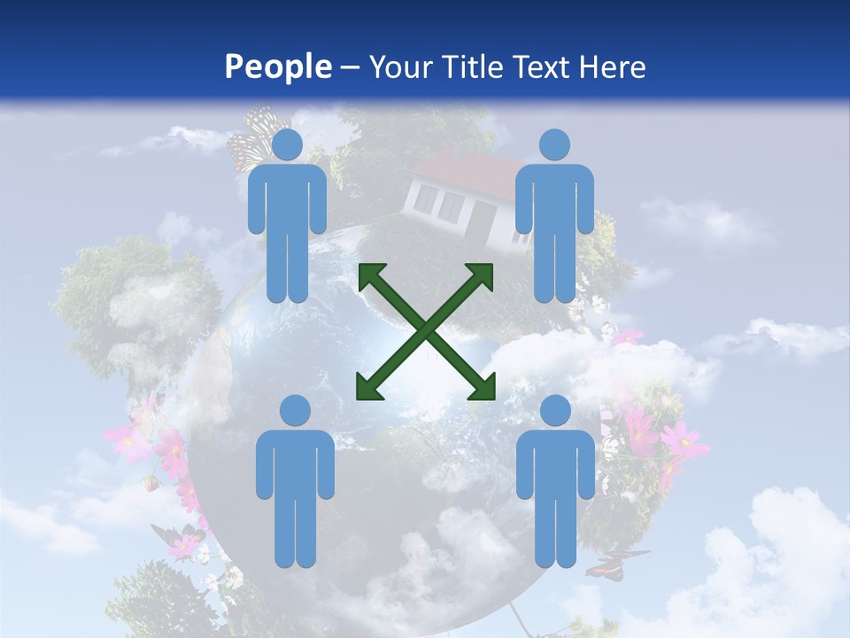 Green Closeup Relax PowerPoint Template