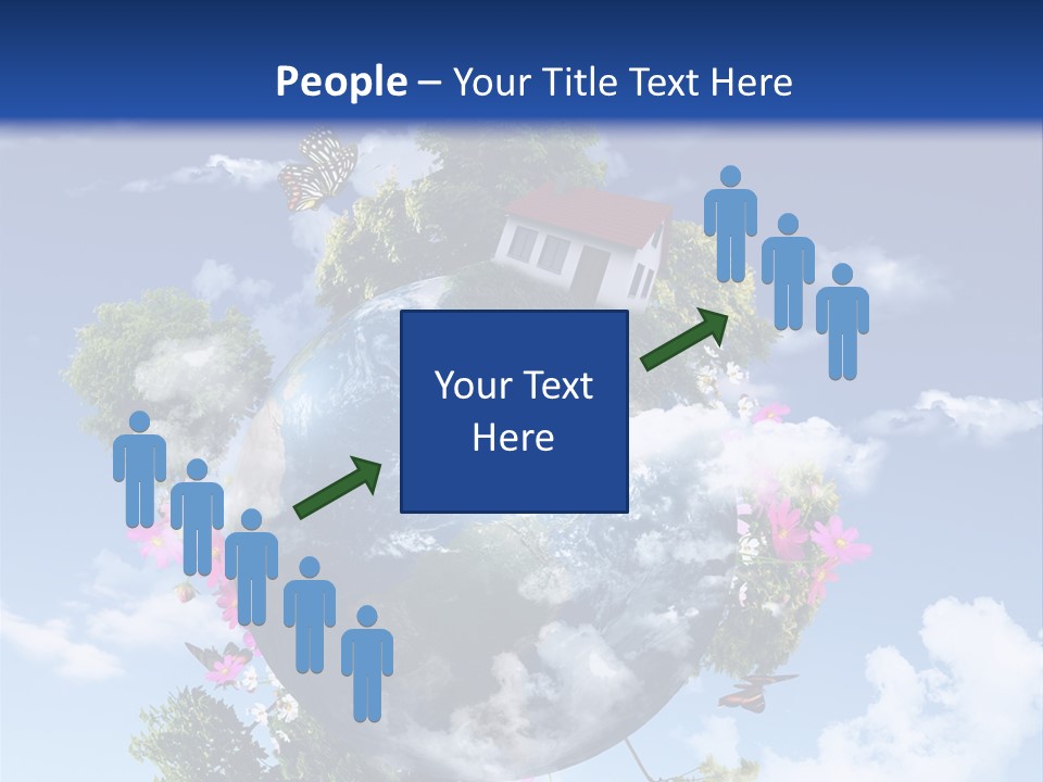 Green Closeup Relax PowerPoint Template