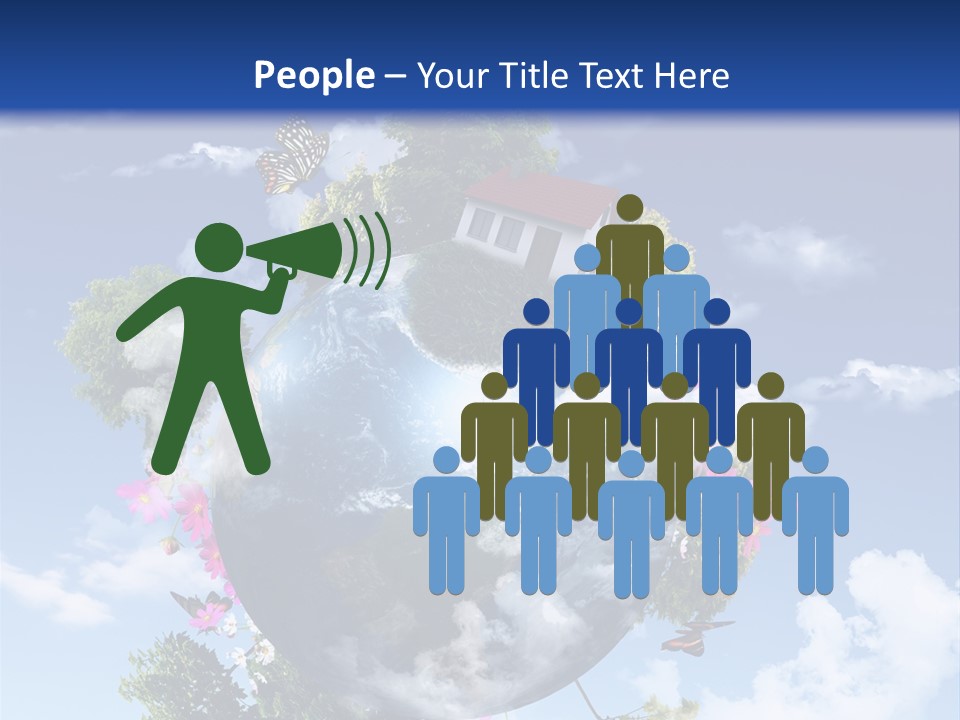 Green Closeup Relax PowerPoint Template