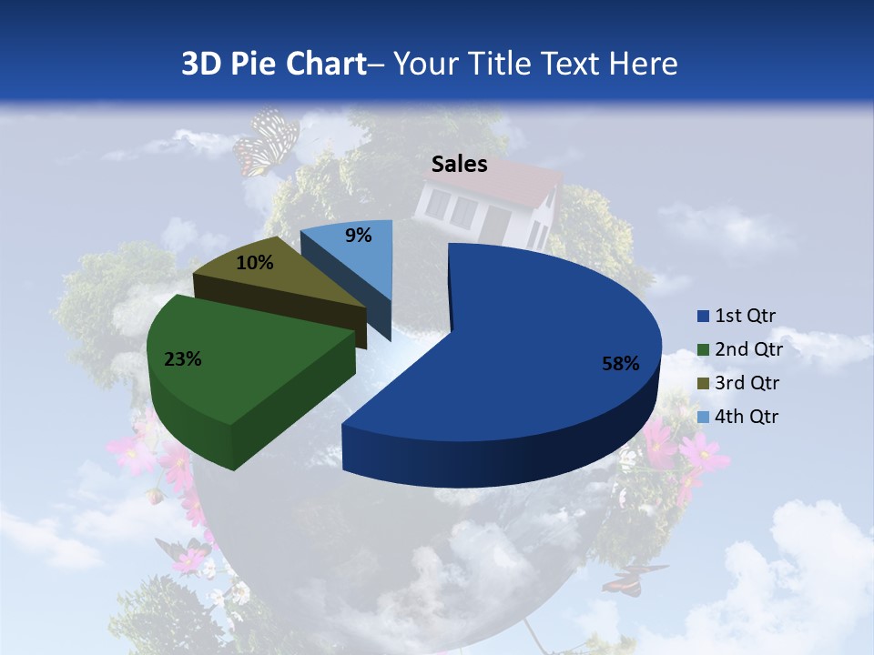 Green Closeup Relax PowerPoint Template