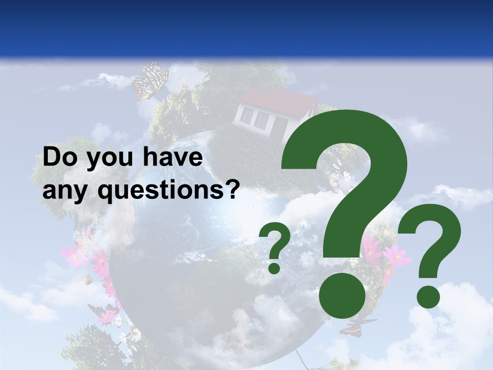 Green Closeup Relax PowerPoint Template