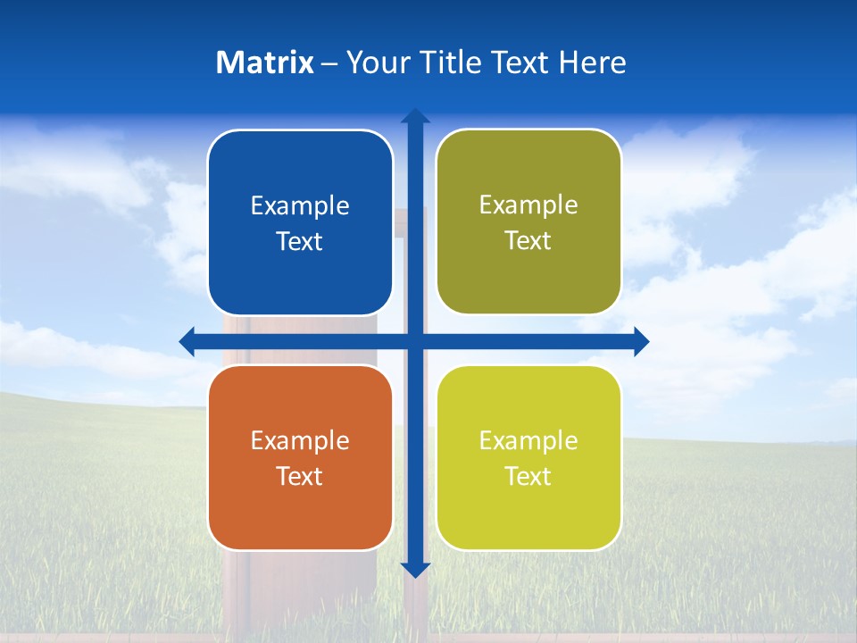 Grassland Door Home PowerPoint Template