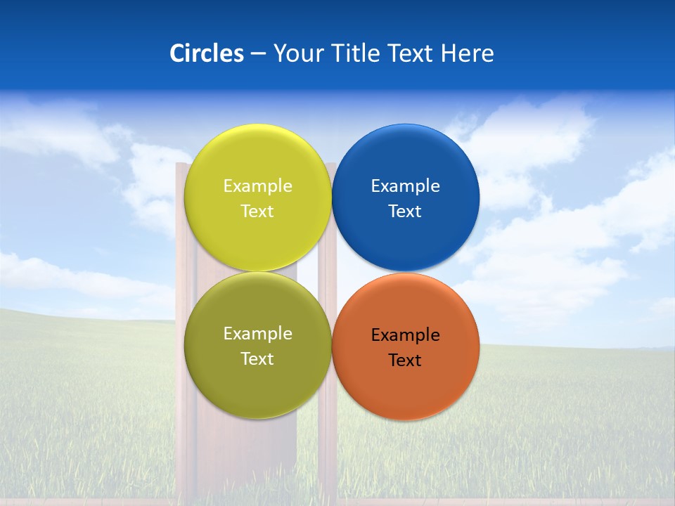 Grassland Door Home PowerPoint Template