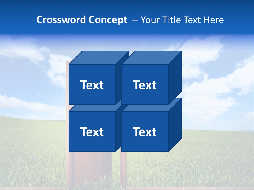 Grassland Door Home PowerPoint Template