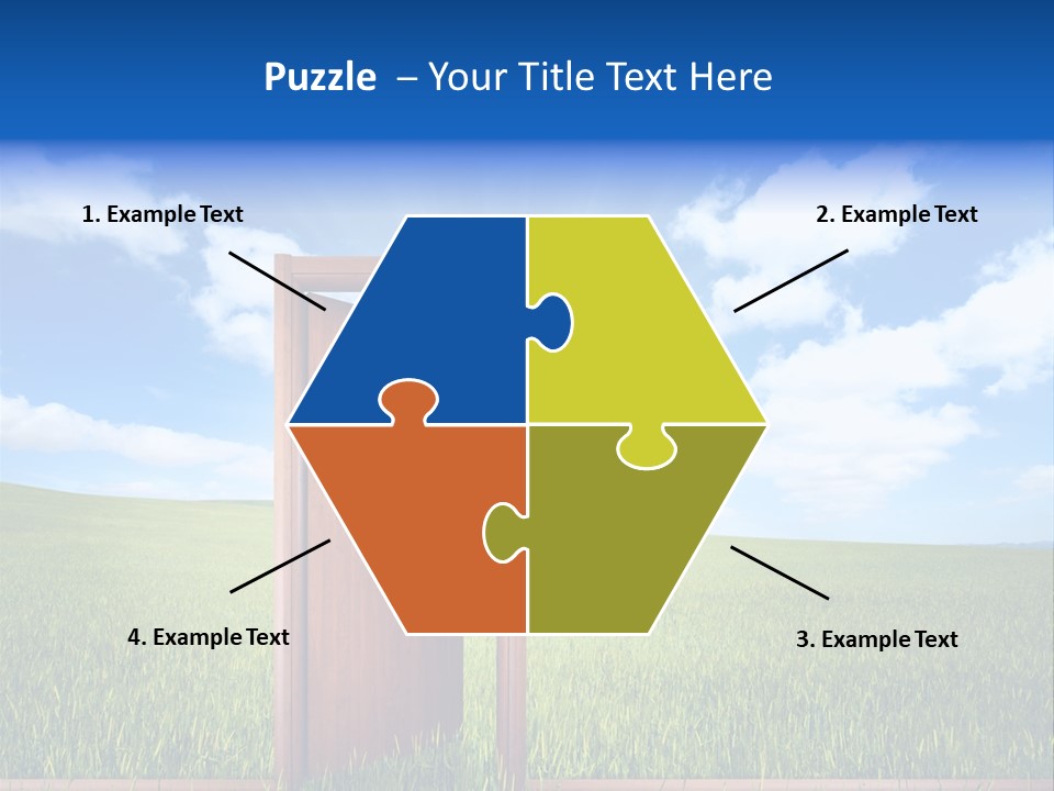 Grassland Door Home PowerPoint Template