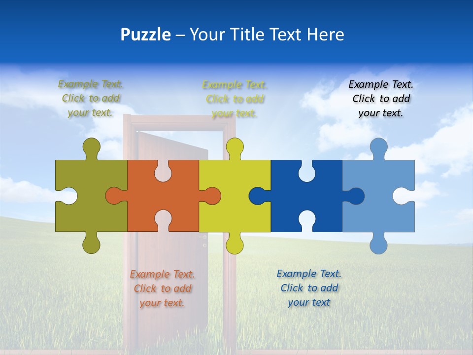 Grassland Door Home PowerPoint Template