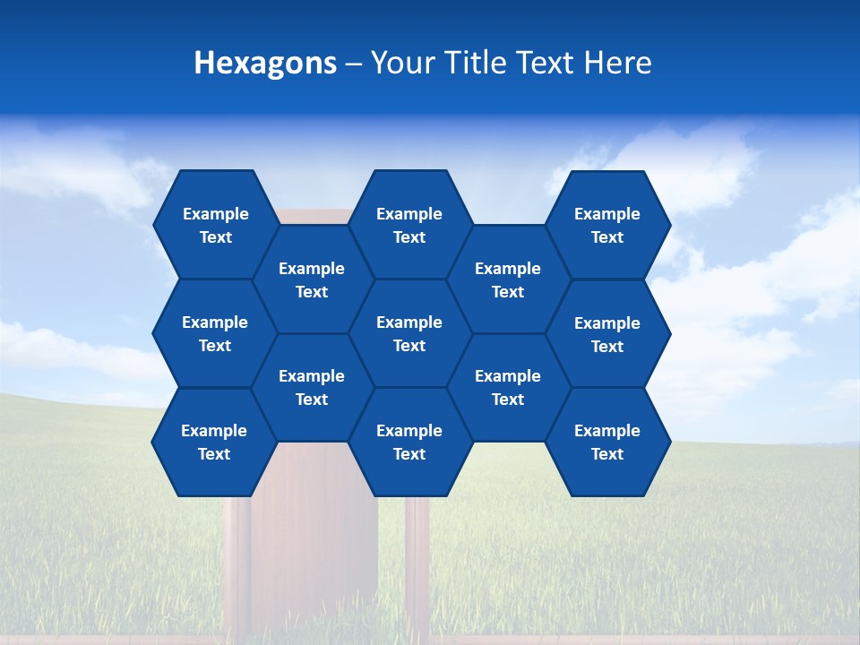 Grassland Door Home PowerPoint Template