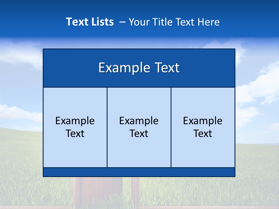 Grassland Door Home PowerPoint Template