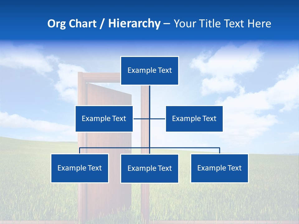 Grassland Door Home PowerPoint Template