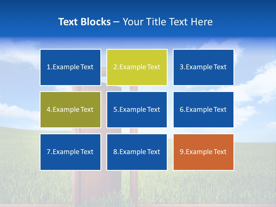 Grassland Door Home PowerPoint Template