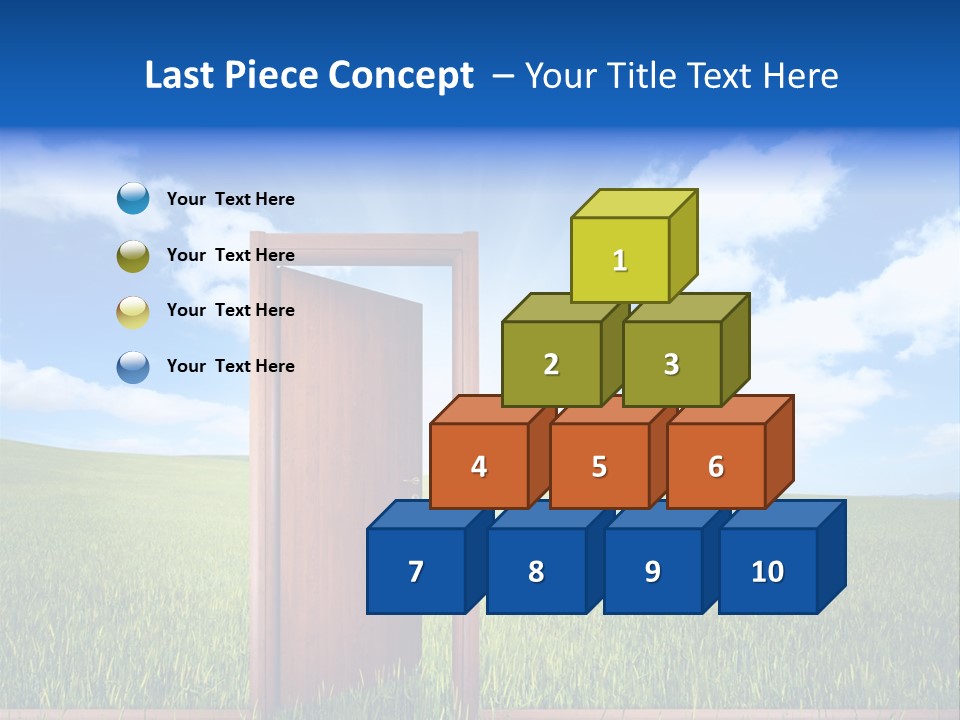 Grassland Door Home PowerPoint Template